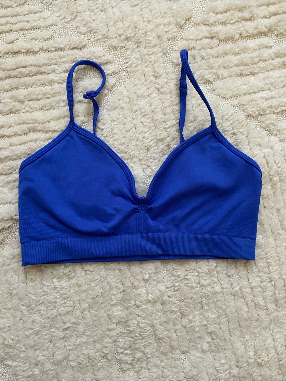 Everyday Wireless Seamless Blue Sports Bra